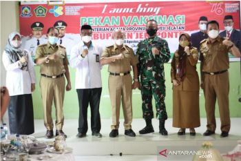 Bupati Jeneponto hadiri peluncuran pekan vaksinasi COVID-19