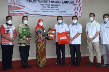 PTPN VII beri bantuan 1.000 paket sembako bagi warga Bandarlampung yang isoman