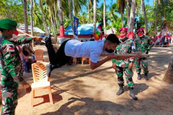 Satgas TNI Pulau Terluar bangun Kampung Merah Putih