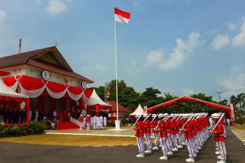 Upacara  hari kemerdekaan RI di Provinsi Kepri digelar secara daring
