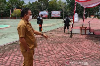 Prokes ketat, lokasi Upacara HUT RI di Murung Raya disterilisasi