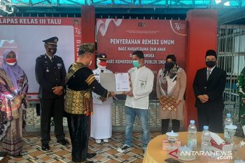 Napi kasus narkotika dominasi penerima remisi HUT RI di Lapas Talu Pasbar