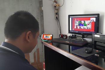 Masyarakat Lampung tetap antusias rayakan HUT RI secara virtual