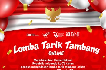 BNI Wilayah 02 Area Sumbar Riau Kepri rayakan kemerdekaan RI, selengarakanlomba tarik tambang online