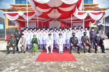 Upacara peringatan HUT Ke-76 Republik Indonesia di Mesuji berjalan khidmat