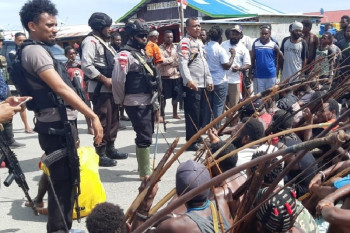 Polres Nduga Papua tangani pertikaian antar suku sebabkan tiga orang terluka