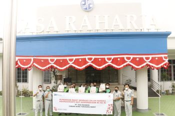Jasa Raharja NTB menyalurkan bantuan sembako untuk warga terdampak PPKM