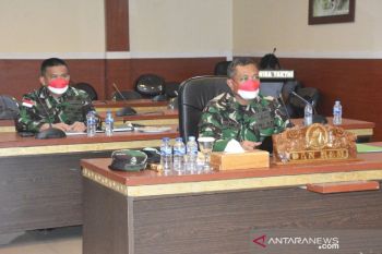 Danrem 172/PWY ikuti rakor evaluasi PPKM level IV diluar Jawa-Bali