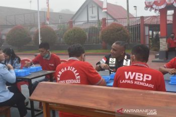 Kemenkumham Sultra bimbing napi lewat program Penamas