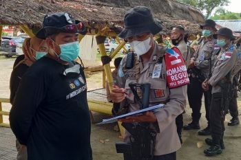 FPU Garuda Bhayangkara Polri menuju pembaretan di Tegal Mas Lampung