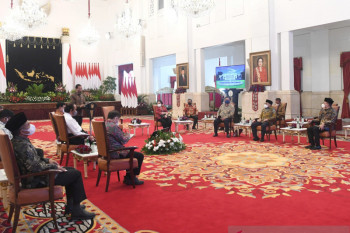 Pertemuan Presiden Joko Widodo dengan ketum parpol perkuat gotong royong