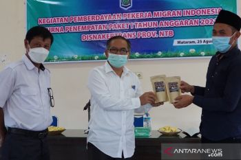 Mantan pekerja migran meluncurkan "Kopi Kumbi" untuk Mandalika