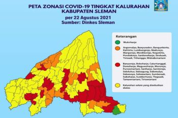 Satgas Sleman catat 50 kelurahan zona kuning COVID19