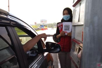 HK ruas Bakter lakukan sosialisasi penyesuaian tarif di Gerbang Tol Itera