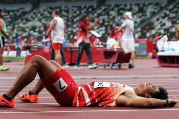 Sprinter Indonesia Saptoyoga sabet perunggu di nomor 100 meter