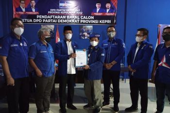 Tiga kandidat daftar calon Ketua DPD Demokrat Kepri