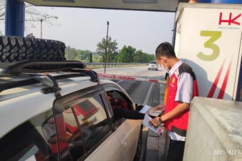 HK ruas Bakter lakukan sosialisasi di gerbang tol Bakauheni Selatan dan Natar
