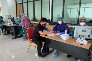 PWI Depok gelar vaksinasi untuk keluarga wartawan