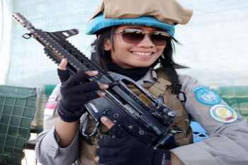 Bripka Astri Theresia, polwan tangguh dalam misi UNAMID di Sudan