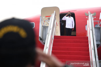 Presiden tinjau vaksinasi pelajar dan resmikan bendungan di Lampung