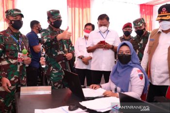 Panglima TNI Hadi Tjahjanto  minta Sulut tingkatkan rasio pelacakan COVID-19