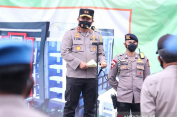 Kapolda Sumsel ingatkan personel tetap  waspadai COVID-19
