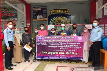 Karena ini, empat WBP Rutan Lubuk Sikaping peroleh asimilasi dijalankan di rumah