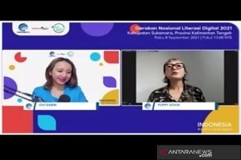 Poppy Sovia berbagi pengalaman di ruang digital kepada masyarakat Sukamara