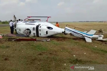 Polisi sebut masalah teknis  penyebab helikopter jatuh di Tangerang