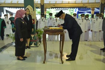 Pelantikan ratusan pejabat Sleman dilakukan empat sesi
