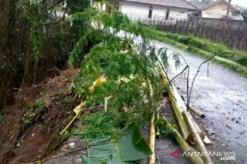 Hujan deras picu bencana  longsor dan banjir di Kabupaten Sukabumi