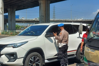 Hari pertama pemberlakuan ganjil-genap, arus lalu lintas di Ancol lancar