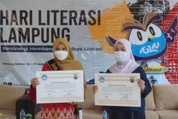 Kantor Bahasa Provinsi Lampung road show peringati hari literasi di Lampung Selatan