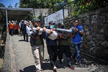 Simulasi penanggulangan bencana Sesar Lembang