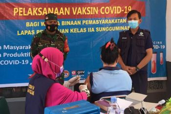 Kemenkumham Sulsel: 84,1 persen WBP sudah jalani vaksinasi COVID-19