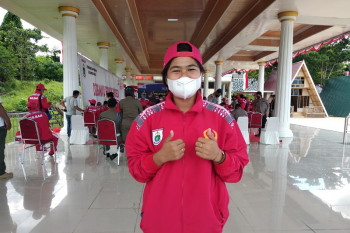 Atlet takraw Sulbar Maria Ulfa bertekad sumbangkan medali pada PON Papua