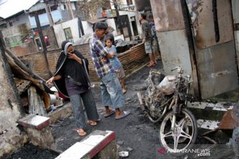 Kebakaran rumah di Makassar