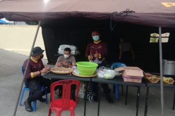 Bantu siswa yang jalani isolasi, Polres Purbalingga dirikan dapur umur