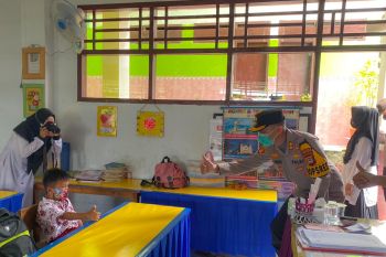 Kapolres Enrekang sidak pembelajaran tatap muka di sekolah