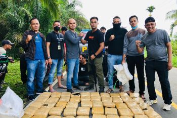 Empat orang diduga pengedar ganja ditangkap BNN Pasaman Barat di dua tempat berbeda