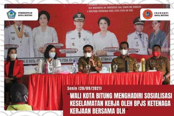 BPJAMSOSTEK sosialisasi keselamatan kerja petugas kebersihan di Bitung