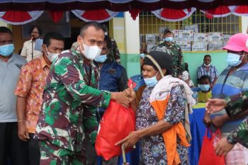 Kodim Mimika berpartisipasi bakti sosial HUT Kogabwilhan III