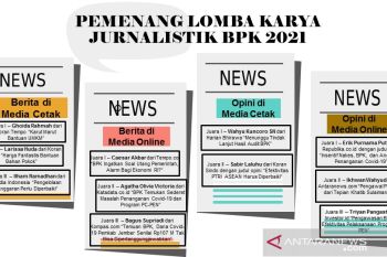Pewarta Antara Sumbar juara II lomba Jurnalistik BPK RI