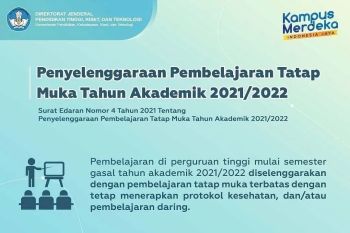 Ini edaran Kemendikbudristek tentang panduan pembelajaran tatap muka di PTS