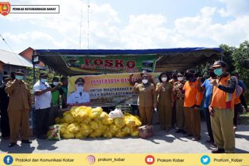 Banjir mulai Surut, Bupati Kobar tetap lakukan upaya antisipasi