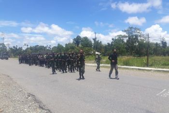 Gladi bersih Kirab api PON Papua di Mimika