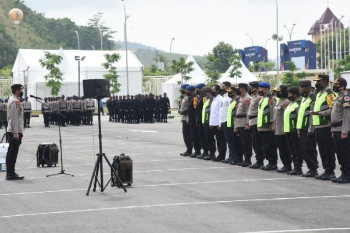 Kasatgas pimpin apel gladi pengamanan "opening and clossing ceremony" PON Papua