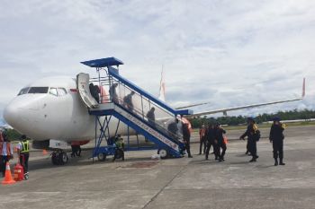 Seratus personel Brimob nusantara Polda Sultra tiba di Timika