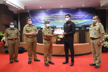 Rapat Paripurna Rancangan Perubahan KUA-PPAS dan APBDP 2021 Kaltara