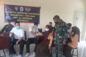 Kodim OKU kebut vaksinasi pelajar